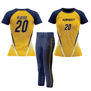 Nouvelle conception, faible MOQ, uniforme de softball pour femmes adultes, 100% polyester, couleur et logo personnalisés, respirant, haute qualité, pour l'extérieur - Product Image 3