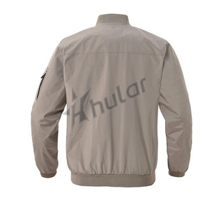 Custom Vintage Zipper Bomber <b>Jacket</b> Men's Nylon Flight <b>Jacket</b> Customized Logo Embroidery Man MA1 <b>Pilot</b> Coat - Product Image 2
