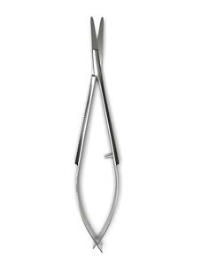 Tijeras Quirúrgicas de Microcirugía de Acero Inoxidable de Precisión con Mango de Resorte, Tijeras de Disección Oftálmica Manuales - Product Image 2