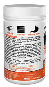 100 גרם ויטמין C אבקת (חומצה אסקורבית) למבוגרים - Product Image 3