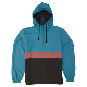 Chaqueta cortavientos Anorak con cuello levantado para mujer personalizada de alta calidad estilo callejero negro - Product Image 3