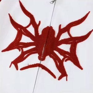 Sudadera con capucha de manga larga con estampado de Jersey 2024 Sudadera con capucha de araña de gran tamaño superventas Precio barato Sudadera con capucha de araña de cintura elástica - Product Image 4