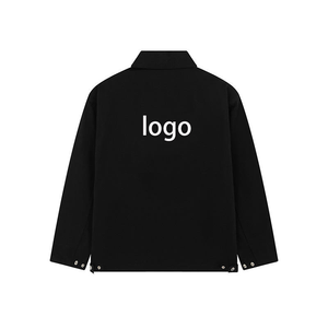 เสื้อแจ็กเก็ตบอมเบอร์สำหรับผู้ชายผ้าคอตตอนทอลายทแยงผ้าคอตตอนสไตล์ไฮสตรีทแห้งเร็ว - Product Image 3