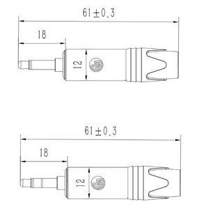 <span class=keywords><strong>TRS</strong></span> แจ็ค3.5มม. โลหะแจ็คผ่านรูช่องเสียบเสียงแจ็ค1ช่องเสียบแจ็คเสียบสายเคเบิลปลั๊ก3.5มม. 1/4โมโน - Product Image 4