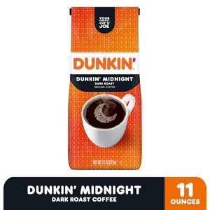 Café Molido Dunkin' Midnight Dark Roast, 11 Onzas Bolsa - Product Image 6