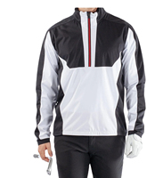Veste coupe-vent imperméable pour le golf, impression personnalisée, couleurs mélangées, à capuche, légère, respirante, séchage rapide, pour homme