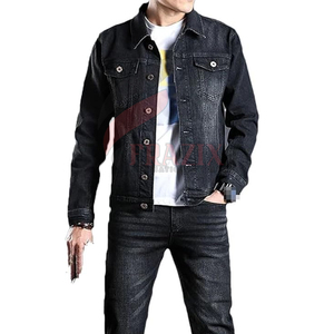 Veste Boxy en jean pour hommes à séchage rapide en gros à vendre en ligne Veste Boxy en jean en coton pour hommes - Product Image 2