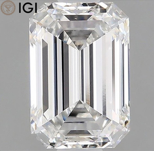 1,25 CT. CVD Lab Grown Emerald Diamond Cut F Color VVS2 7,39 MM IGI/Joyería única artística de piedras preciosas certificadas - Product Image 1