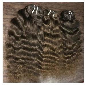 Paquetes de armadura de cabello Remy brasileño Extensiones de onda de agua natural Luz solar Cabello indio 1B #1/3/4 piezas - Product Image 5