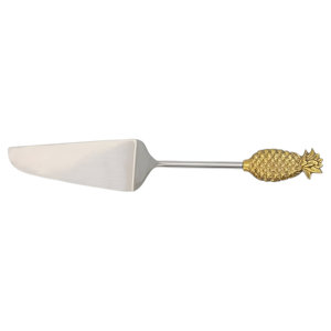 ชุดมีดและเค้กด้ามจับปลายด้ามสับปะรดทำจากโลหะ - Product Image 6