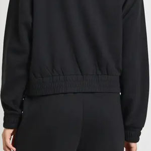 Sweat-shirt pour femmes avec fermeture éclair pour les acheteurs en gros, avec poches cargo et logo personnalisable, manches longues, service OEM - Product Image 6