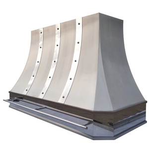 เครื่องดูดควันติดผนังสเตนเลสสตีลขนาด48นิ้วเคลือบเงาพร้อมสายและหมุดขัดเงาสำหรับห้องครัวสุดหรูทันสมัย - Product Image 2