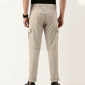 กางเกงคาร์โก้ผ้าแคนวาสทรงตรงเอวกลางน้ำหนักเบา ระบายอากาศได้ดี สำหรับผู้ชาย สไตล์ลำลอง เหมาะสำหรับวิ่งและสวมใส่ในชีวิตประจำวัน - Product Image 3