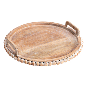 Haute qualité fait à la main en vrac quantité utilisation chambre hôtel Restaurant plateau de service de table plateau de service en bois fabriqué en inde exportation - Product Image 2