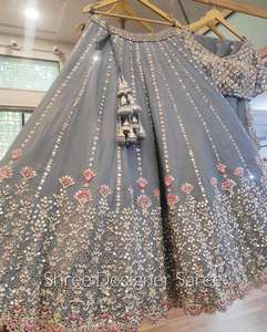 NOUVEAU DESIGNER BOLLYWOOD HEAVY GEOREGTTE 9MM WORK LEHENGAS AVEC DUPATTA - Product Image 3