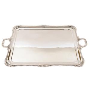 ถาดเสิร์ฟโลหะทรงกลมสไตล์โมเดิร์นดีไซน์เนอร์สำหรับตกแต่งบ้านร้านอาหารแบบงานขัดเงาทำมือ - Product Image 3