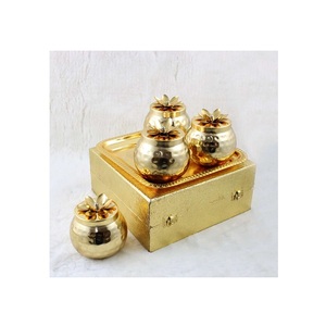 Novo design artesanal atraente jar frutas secas com qualidade de luxo a preço muito acessível conjunto de 2 recipientes de frutas secas - Product Image 3