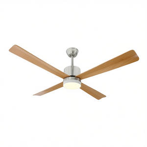 Ventilateur de plafond en bois avec lumière LED 124 cm - Product Image 2