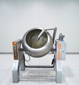Mélangeur de dragées et de revêtements automatique en acier inoxydable SUISER MAKINE avec rotation inversée, chauffage et refroidissement - Product Image 6