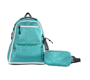 Sac à dos de cheerleading sportif en tissu pailleté holographique, couleurs personnalisables, sac à dos de cheerleader sportif à vendre - Product Image 1