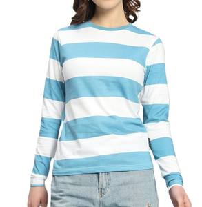 T-Shirt à manches courtes pour femmes, dernier design de travail, confortable, meilleure vente, T-Shirt à séchage rapide, manches complètes, bicolore - Product Image 1