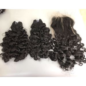 Precio barato Letsfly estilo de moda Color Natural Paquete de cabello humano virgen vietnamita extensión de cabello rizado birmano cabello rizado - Product Image 1