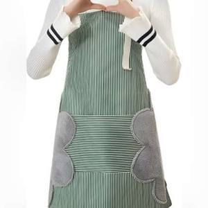 Mode personnalisé coton lin cuisine serveur tablier bavoir cuisine imprimé personnalisé broderie tablier - Product Image 6