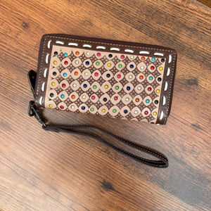 กระเป๋าคลัทช์หนังสไตล์ตะวันตกอเนกประสงค์, กระเป๋าเงินดีไซน์ทันสมัย - Product Image 3