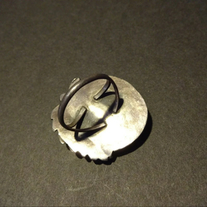 Vintage Sterling Silver Natural Stone Blue <b>Turquoise</b> Oval Cut Bezel Setting Golden Brown Matrix <b>Ring</b> for Party Size 11 - Product Image 5