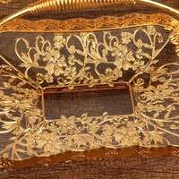 Plateau de service au chocolat de qualité assurée avec poignée Plateau de service au chocolat au design de luxe pour la table du Ramadan Plateau décoratif