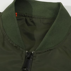 Vestes coupe-vent pour hommes, taille plus, en polyester 100 %, avec fermeture éclair et boutons, pour le printemps et l'automne - Product Image 4