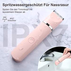 Afeitadora Eléctrica Recargable para Mujer, Mini Afeitadora Rotatoria Húmeda y Seca con Función Impermeable (IPX7), Afeitadora Facial de Repuesto - Product Image 5