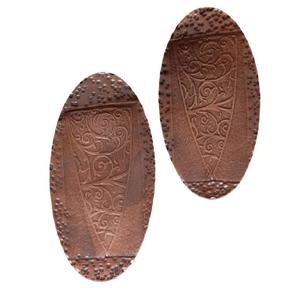 2025 Chine à bas prix poli solide cuivre Antique indien géométriquement peint à la main boucles d'oreilles pour les femmes du Nouveau-Mexique - Product Image 4