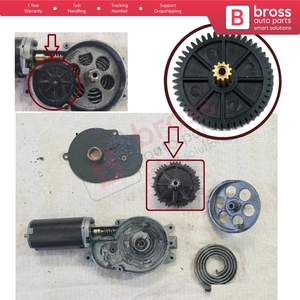 BGE37ด้านหลังม่านหน้าต่างอาทิตย์ร่มเงาเกียร์มอเตอร์เกียร์สำหรับ W124 BMW E46 E39 Bross ชิ้นส่วนรถยนต์ทำในตุรกี - Product Image 5