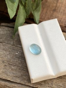 Cabujones de forma ovalada de Aguamarina de Color superior Natural de 9x7 MM con piedras preciosas sueltas de buen brillo para hacer joyas de 2,18 quilates - Product Image 2