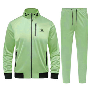 Logotipo personalizado Sublimación Ropa deportiva de invierno Cremallera Entrenamiento Chándales Bordado Logo Diseñador Chándales para hombres - Product Image 1