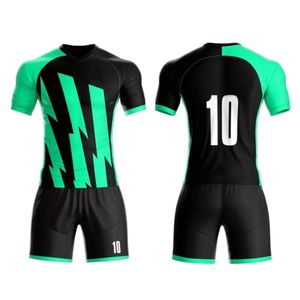 Camiseta de Fútbol Sublimada Personalizada, 100% Poliéster, Transpirable, Ecológica, de Secado Rápido, Cuello Redondo, Manga Corta, Unisex, para Equipos - Product Image 1