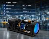 Caméra thermique infrarouge refroidie MWIR 640x512, module d'imagerie thermique haute résolution pour applications professionnelles