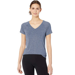 Camisetas de fibra de bambú de algodón transpirable con estampado deportivo y de calle de diseñador personalizado XL para mujer, gasa de estilo informal para el verano - Product Image 1