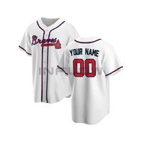 Maillot de baseball pour garçons, gris, personnalisable avec nom et numéro, 100 % polyester, sans manches, boutons sur le devant, sublimation, vêtements d'équipe