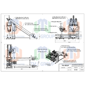 Máquina de embolsado de papel semiautomática, para polvo de pintura, lechada, seco, 10-50kg, llenado y sellado de bolsas de papel - Product Image 6