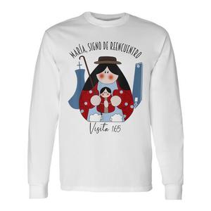 T-shirt promozionale a maniche lunghe con immagine della Vergine Maria - Product Image 1