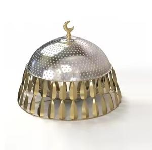 Buffet calentador de alimentos contenedor titular plato de frotamiento cazuela olla Color dorado Metal tapa de acero inoxidable ollas calientes llegada caliente - Product Image 2