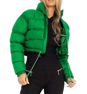 High Quality 2026 Women Thick Puffer Jacket Winter Warm Bubble Coat Cotton Filling Soft <b>Quilted</b> Padded Jacket With Custom Logo - Product Image 6