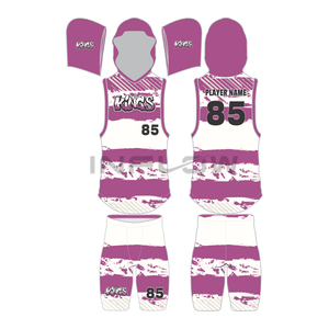 Nombre del equipo Poliéster Spandex Sublimación Fútbol americano 7v7 Uniformes Camiseta de fútbol - Product Image 4