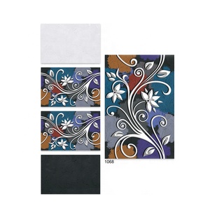 Carreaux muraux de fleurs en céramique faits à la main pour la décoration murale 300x450mm carreaux de sol muraux en céramique blanche ondulée antidérapante en porcelaine - Product Image 4