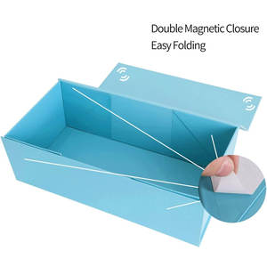 Caja de tarjeta magnética resistente y hermosa caja de regalo duradera sin lágrimas 12*6*4 pulgadas fácil de montar caja de regalo plegable Rectangular - Product Image 3