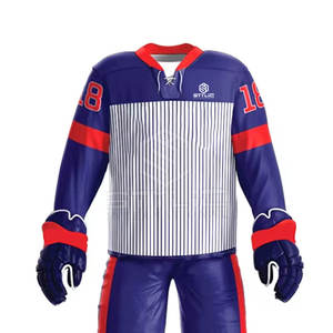 Fait sur mesure en gros uniforme de hockey sur glace unisexe à séchage rapide uniforme de hockey sur glace respirant à vendre - Product Image 4