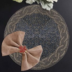 Top Quality Unique Handmade Glass Beaded <b>Table</b> Placemat for Best for Parties and Other Functions Tableware Decorative <b>Low</b> Price - Product Image 4