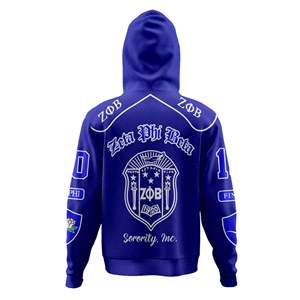 Sudadera con capucha Zeta Phi Beta Estilo de hermandad griega - Product Image 2